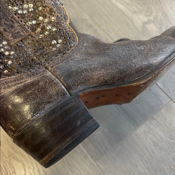 Frye Deborah cowboy ankle boots 10 - Picture 9 of 9